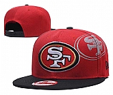 49er Team Logo Red Adjustable Hat GS,baseball caps,new era cap wholesale,wholesale hats